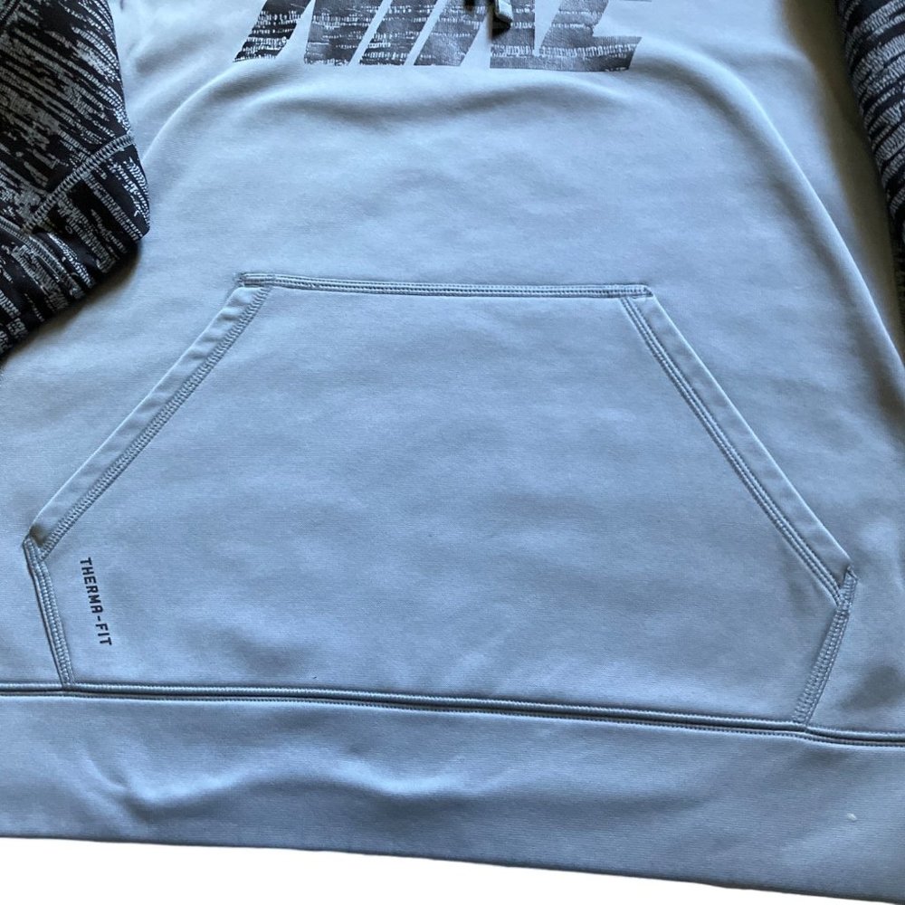 Black/ Gray Therma-Fit Hoodie Mens M - Picture 4 of 12